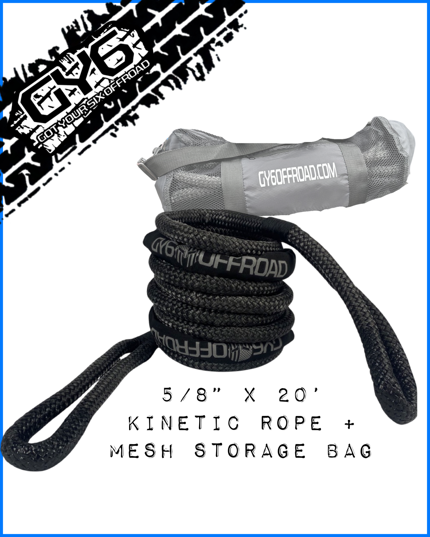 5/8" x 20’ Kinetic Energy Recovery Rope
